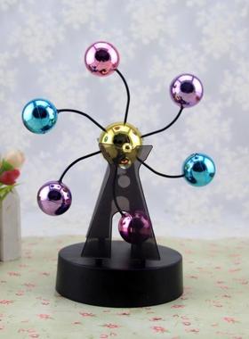 金属架创意彩球永动仪 摇摆器创意居家摆设摆球定制
