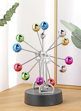 金属摩天轮彩球磁力永动仪摇摆器办公桌面摆件情侣节日毕业礼物定
