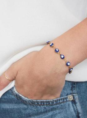 欧美跨境手链镀金合金手