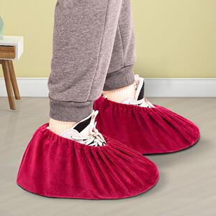 直销家用绒布鞋套重复使用保护地板鞋套加厚样板房布鞋套定制