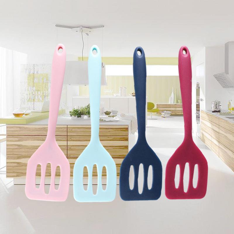 厨房硅胶漏铲小号 不粘锅铲子家用炒菜护锅铲 烹饪铲厨房硅胶厨具