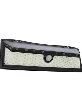 电商太阳能壁灯118LED三角人体感应灯户外防水庭院过道墙壁灯定制