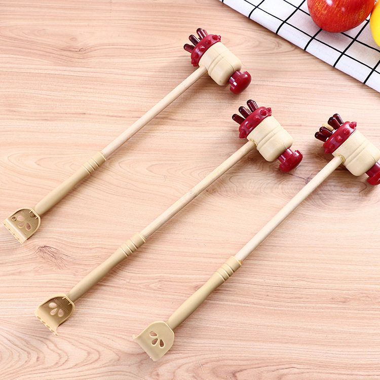 厂家直供新款敲背锤 塑料七钉锤按摩器 木制七星锤按摩器 痒痒挠