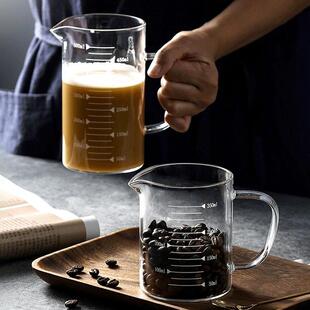 液体量杯厨房烘焙量具带刻度耐热牛奶杯子玻璃可微波炉水杯定制