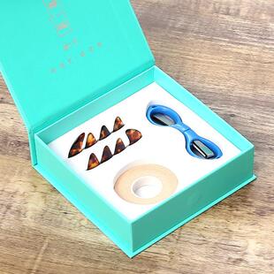 碧瑶古筝指甲专业演奏儿童专用玳瑁色初学者成人双面弧摇指义甲片