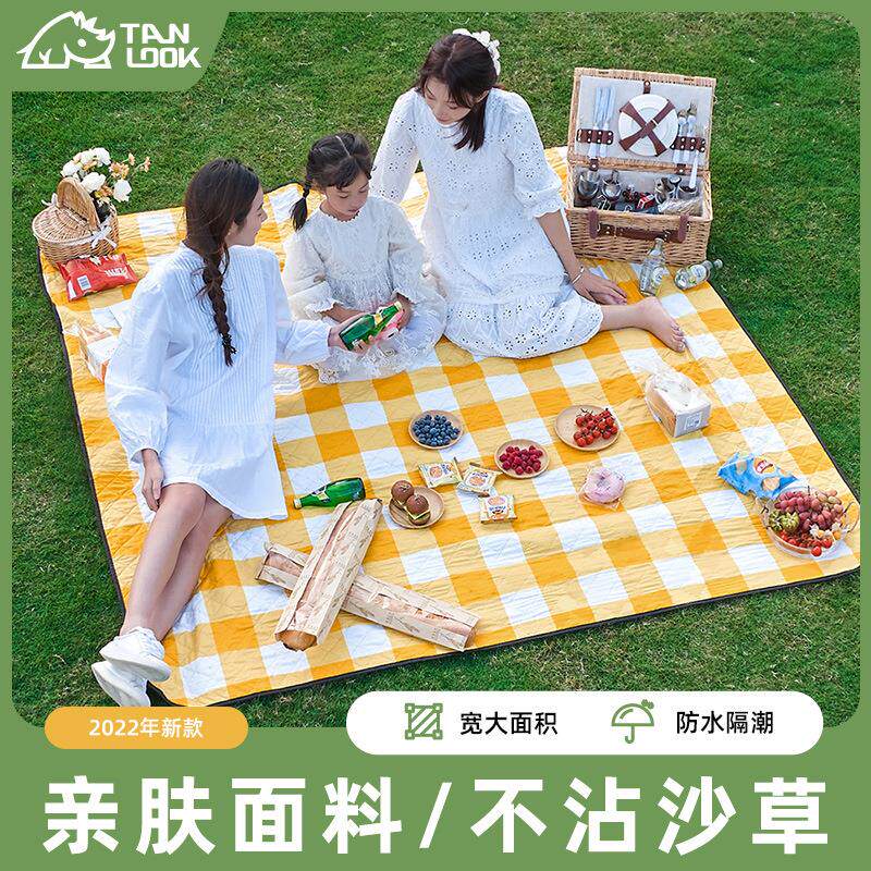 探露防水野餐垫防潮垫加厚郊游野餐布户外露营便携野炊地垫定制