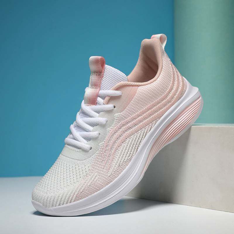 新款男女鞋春秋网面透气运动鞋休闲轻便学生跑步鞋软底情侣旅游鞋