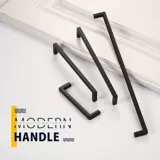 Источник: производитель, ящик шкафа, твердая мебельная ручка, современная простая длинная ручка из твердого золотого сплава цинка