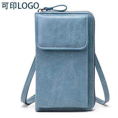 新款外贸PU手机包bags 韩版单肩斜挎包竖款长钱包 可印logo手定制