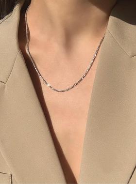 简约冷淡风波光粼粼项链百搭高级感满天星毛衣链ins小众设计定制