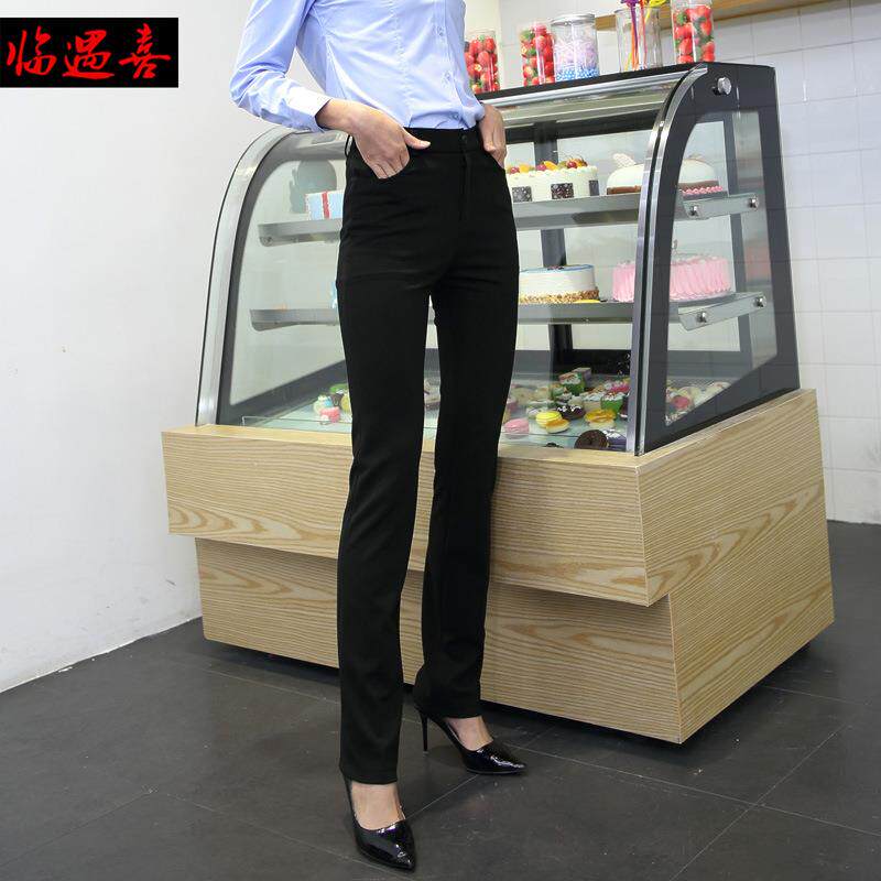 春秋季厚款职业女裤西装裤直筒裤长裤OL通勤商务正装工作服批