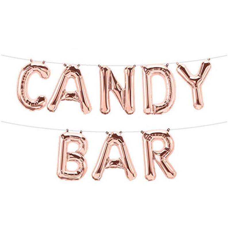 dy bar铝箔气球字母套装宝宝1岁生日周岁派对装饰布置气球套餐定