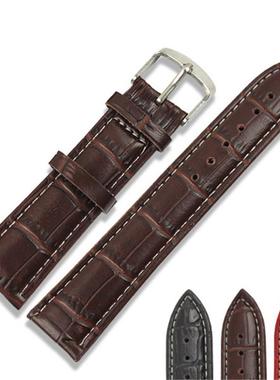 P15竹纹表带手表皮带现货红色蓝色黑棕色22/20/18/16mm皮带PU防水