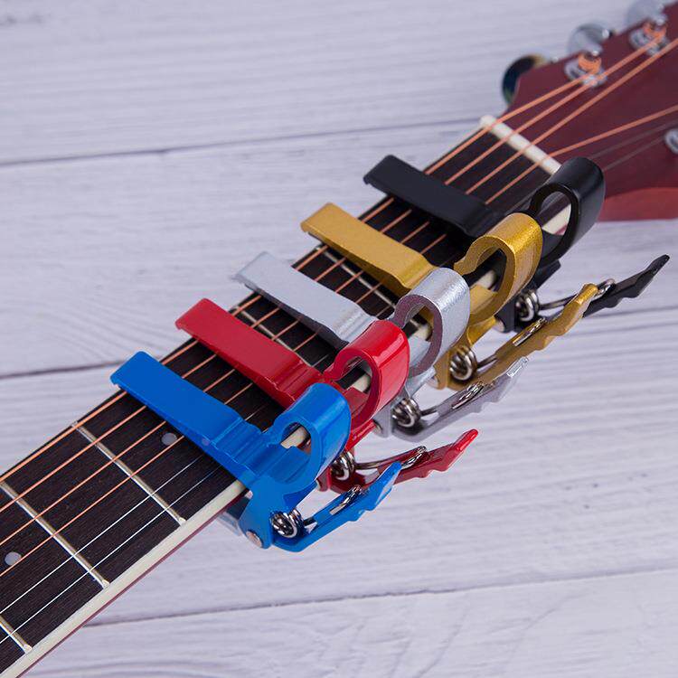 吉他调音器变调夹金属调音夹Guitar Capo移调夹金属小手抓变调夹