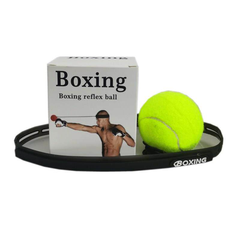 boxing硅胶导汗止汗带头戴式拳击反应训练速度球网球健身器材制定