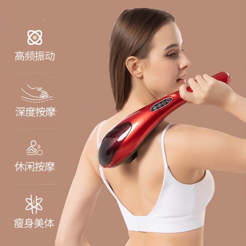 海豚按摩棒器电动捶背器敲打锤多功能全身家用震动手持式按摩定制