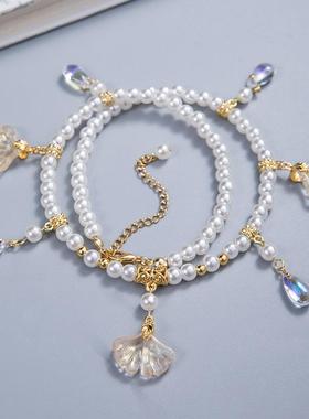 古风汉服璎珞唐风软璎珞旗袍项链女复古仙气古装配饰汉元素国定制