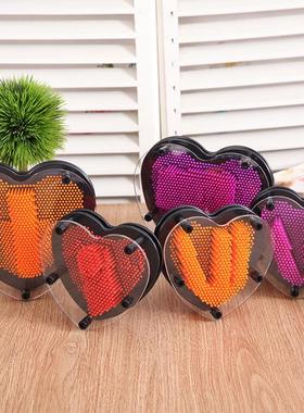 创意爱心手印 百变针画印手掌针雕 3D克隆手模型 桌面摆件pinart