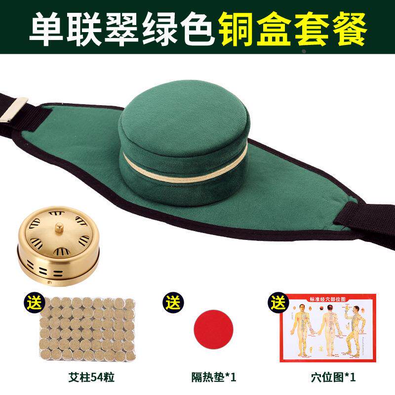 单联艾灸盒布套家用滤烟随身灸布套滤烟艾灸包绿色单联套餐艾定制