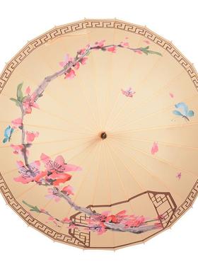 创意24骨手动木柄工艺伞复古长柄直杆礼品伞 可制订个性实木雨伞