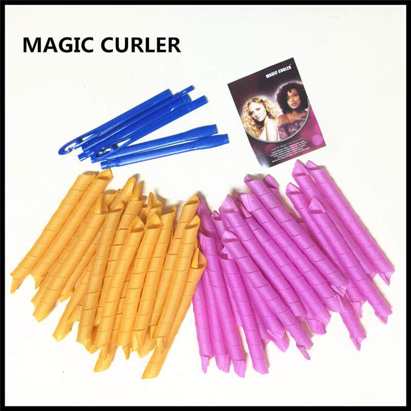 IC CURLER55长魔法卷40根套装家用手工螺旋卷发器DIY卷