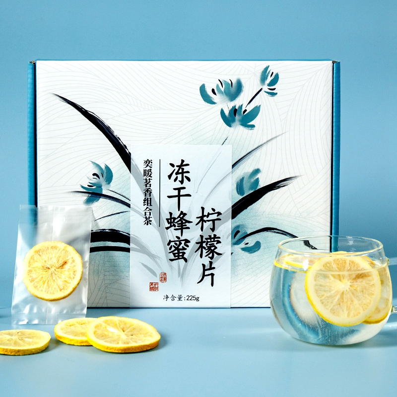 冻干柠檬片加蜂蜜美白减肥瘦身正品旗舰店补充维VC单独包装泡水喝