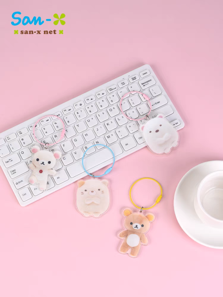 日本san-x轻松熊角落生物限定款卡通周边亚克力龙骨DIY挂件钥匙扣