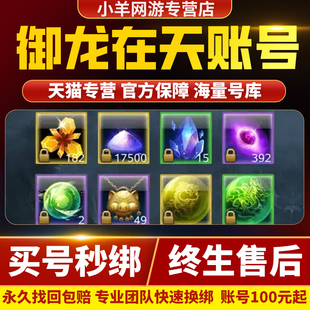 御龙在天手游端游账号成品号买号12星高战力霸服榜一永久号游戏号