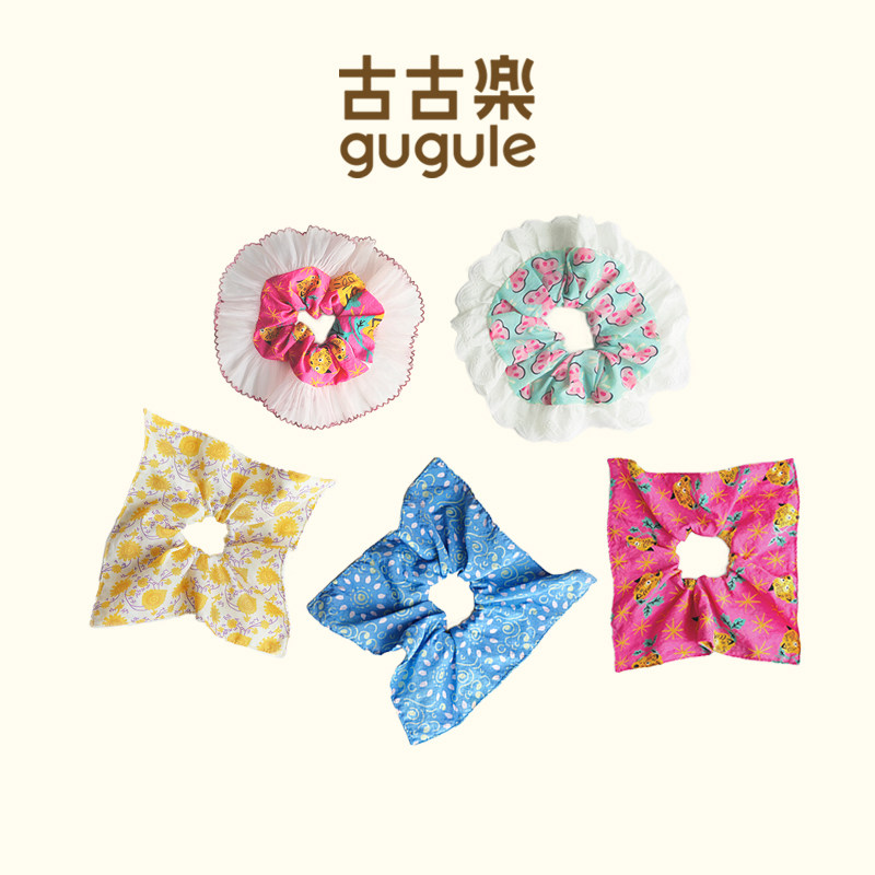 【宋佳同款】古古楽gugu古画里的发饰发圈方巾蕾丝大肠圈蝴蝶结