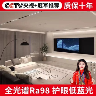 客廳暗裝 磁吸燈led射燈 射燈智能嵌入式 磁吸軌道燈無主燈明裝