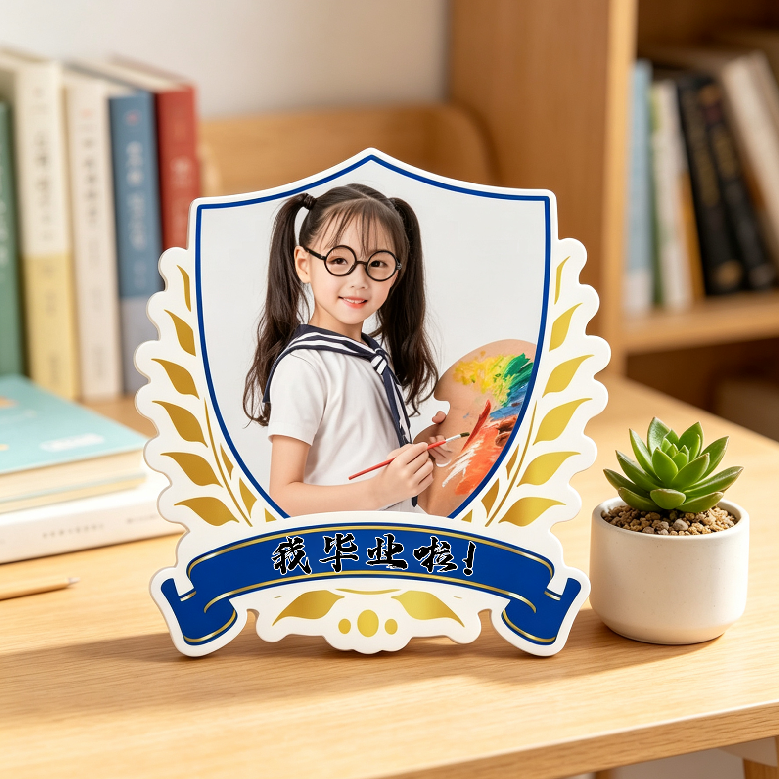定制毕业纪念幼儿园小学摆台礼物