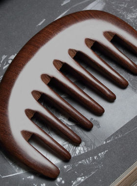 按摩梳子头部经络梳小梳子随身便携檀木梳子女宽齿卷发梳大齿梳