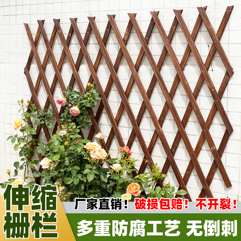 栅栏门户外庭院防腐木门园艺双开门篱笆门菜园院子门木围栏花园门