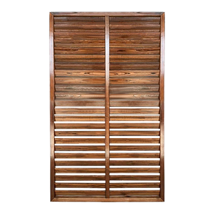 露台隐私遮挡防腐木栅栏户外围栏篱笆阳台护栏隔断院子围墙百叶