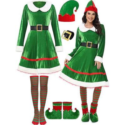 Christmas Cosplay Costume Santa Claus Disguise Full Sets