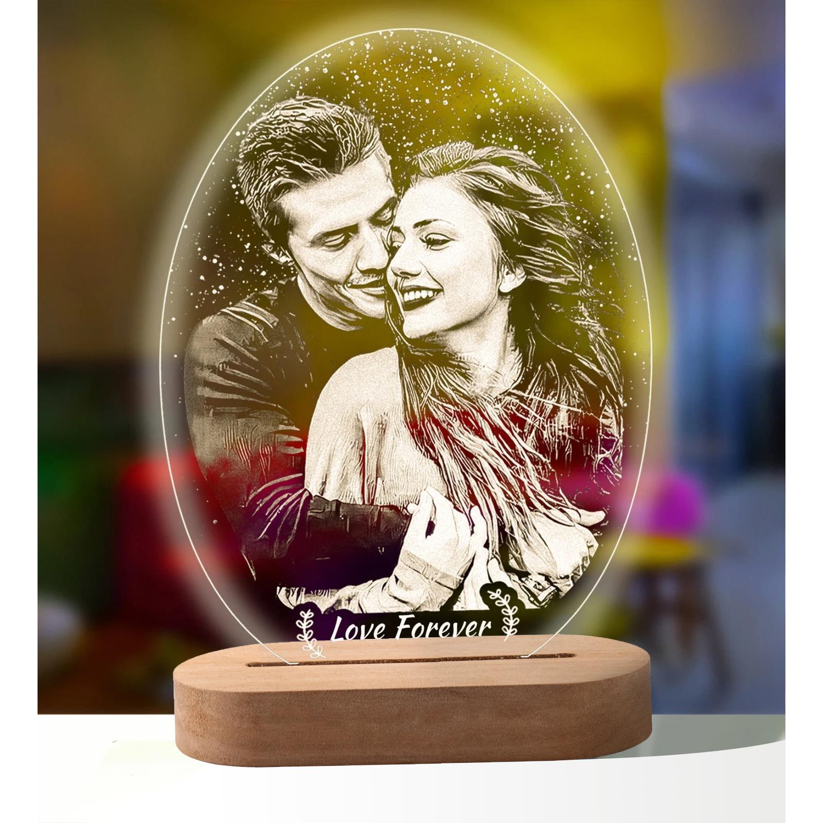 Personalized 3D Photo Lamp Custom Photo And Text Customized