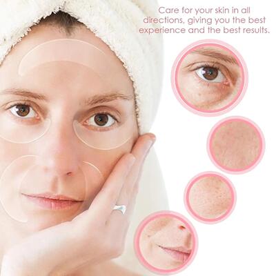 12 Pieces Silicone Eye Wrinkle Pads ReusableCheek Forehead F