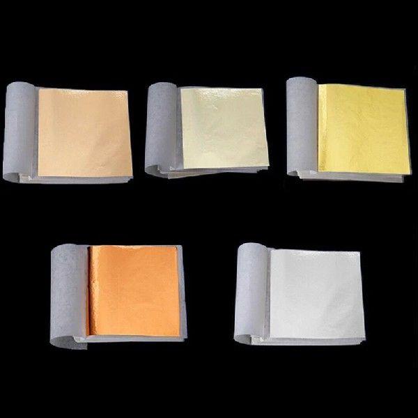 100 Sheets Gold Foil Leaf Gilding Handicrafts Craft Paper