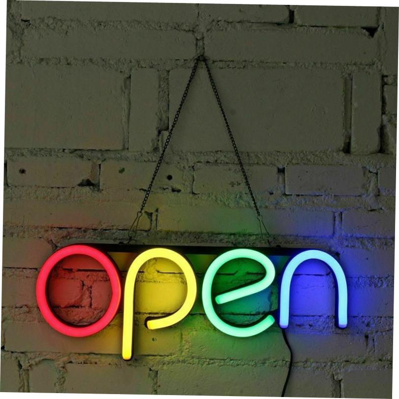 OPEN Business Sign Neon Light Ultra Bright LED Store Shop