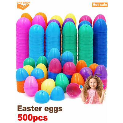 500pcs Easter eggs Fillable Easter decorations Hunting eggs