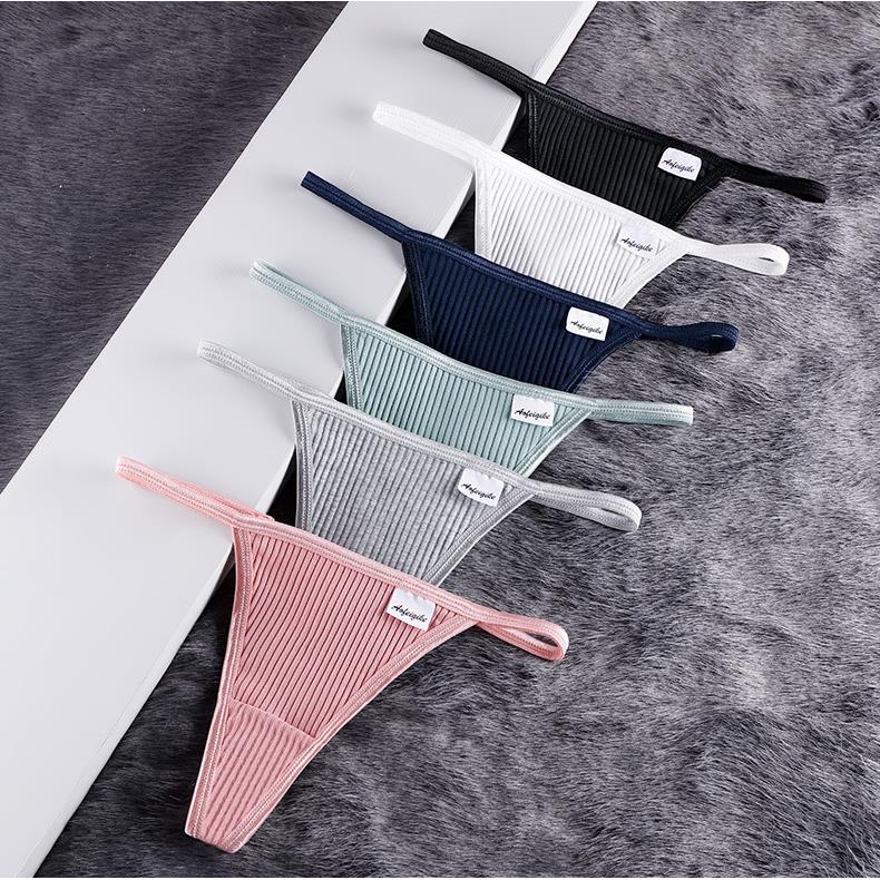 Women's Cotton G-String Thong Underwear Tangas T Back丁字裤