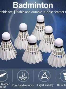 1/3pcs Badminton Balls Shuttlecock White Goose Feather Flyin