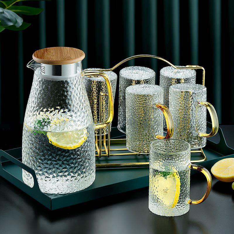 WaTer JuG Glass WaTer PiTcHer Home se KeTTle Tea PoT Glass W