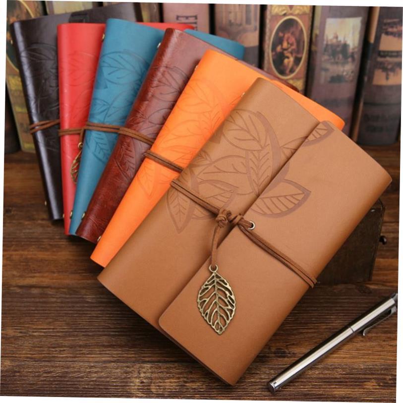 Retro Diary Notepad PU Leather Notebook Note Book Stationery