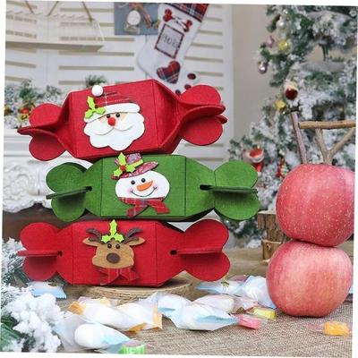 New Folding Candy Gift Packaging Bag Non-woven Bag Christmas