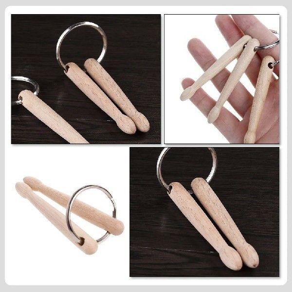 Drum Stick Drumstick Keychain Child Rings 3d Sticks Charm