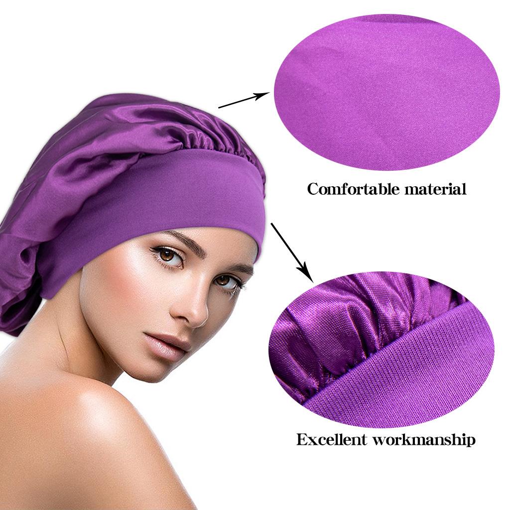 Women Soft Sleeping Cap Night Sleep Hat Hair Care Scarves Bo