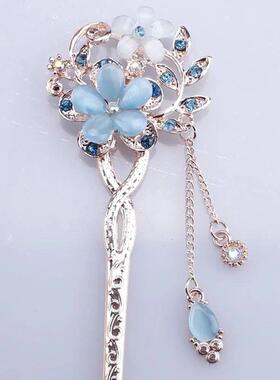 Vintage Chinese Traditional Flower Hairpin Classic Hair Ele