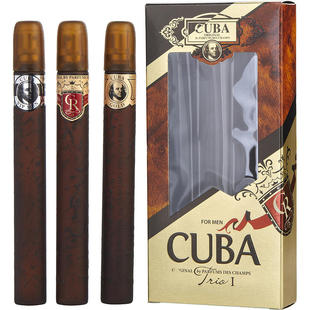 香水套装 CUBA GOLD 3件套35ml淡香持久 Cuba古巴男士 VIP ROYAL