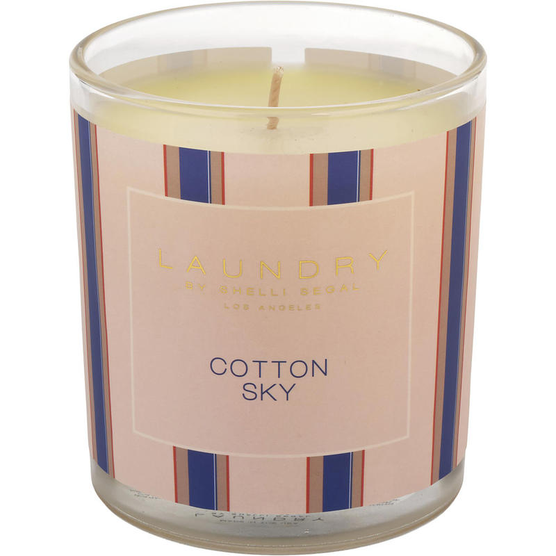 LAUNDRY BY SHELLI SEGAL COTTON SKY; SCENTED CANDLE 8 OZ